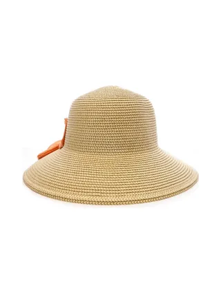 Chapeau de Paille Orange Femme Via Lorenzo Bohème 2