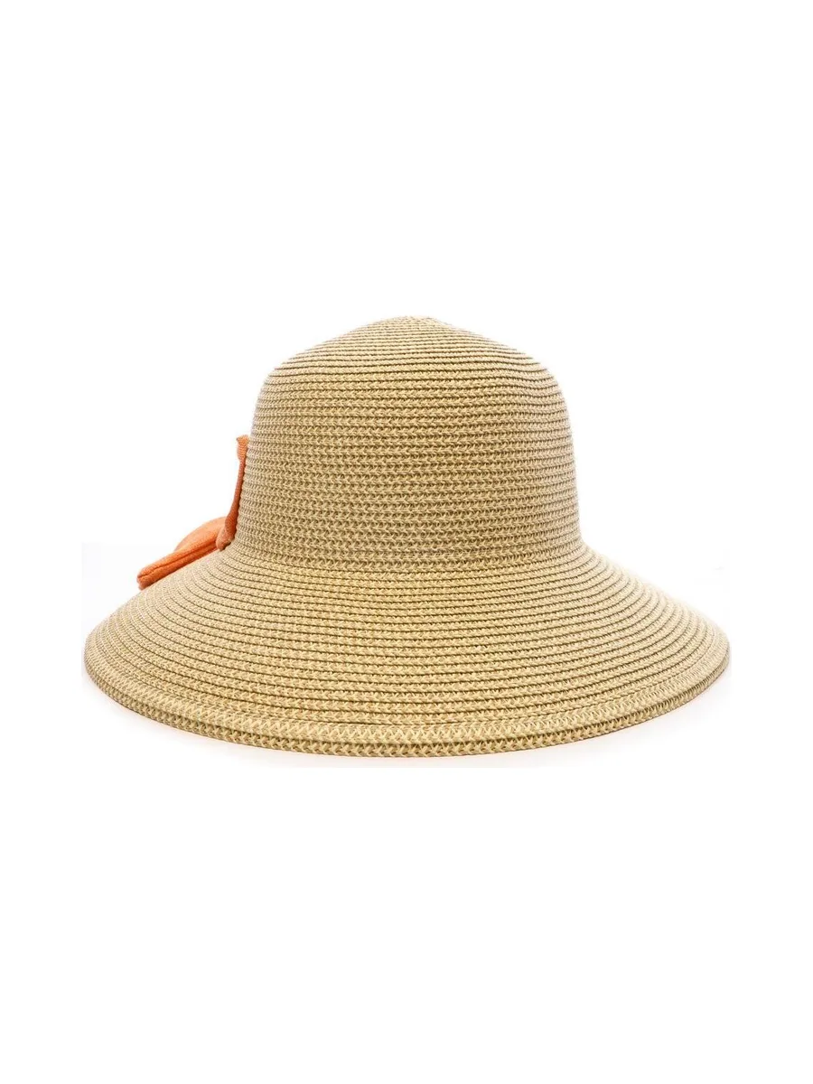 Chapeau de Paille Orange Femme Via Lorenzo Bohème 3