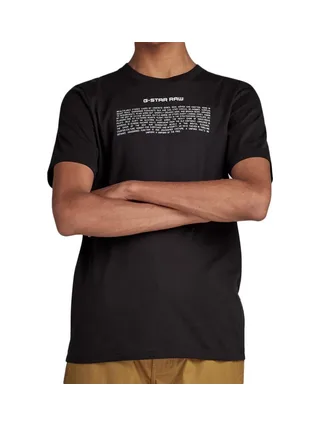 T-shirt Noir Homme G-Star Raw Poem 1