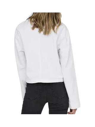 Veste en Jean Blanc Femme Only Palma 3