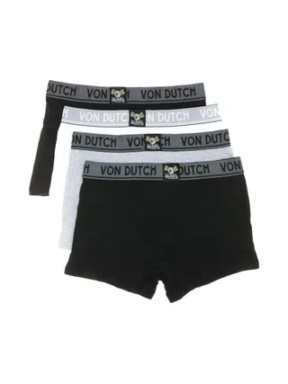 X4 Boxers Homme Blanc/Gris/Noir Von Dutch ORIAS 3