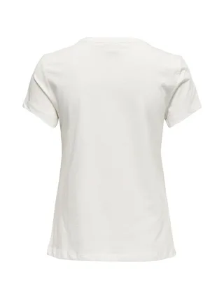 T-shirt Écru Femme Only Pay Life 2