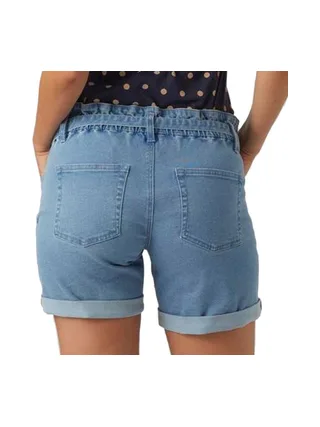 Short de Grossesse Bleu Femme Mamalicious Belted 2