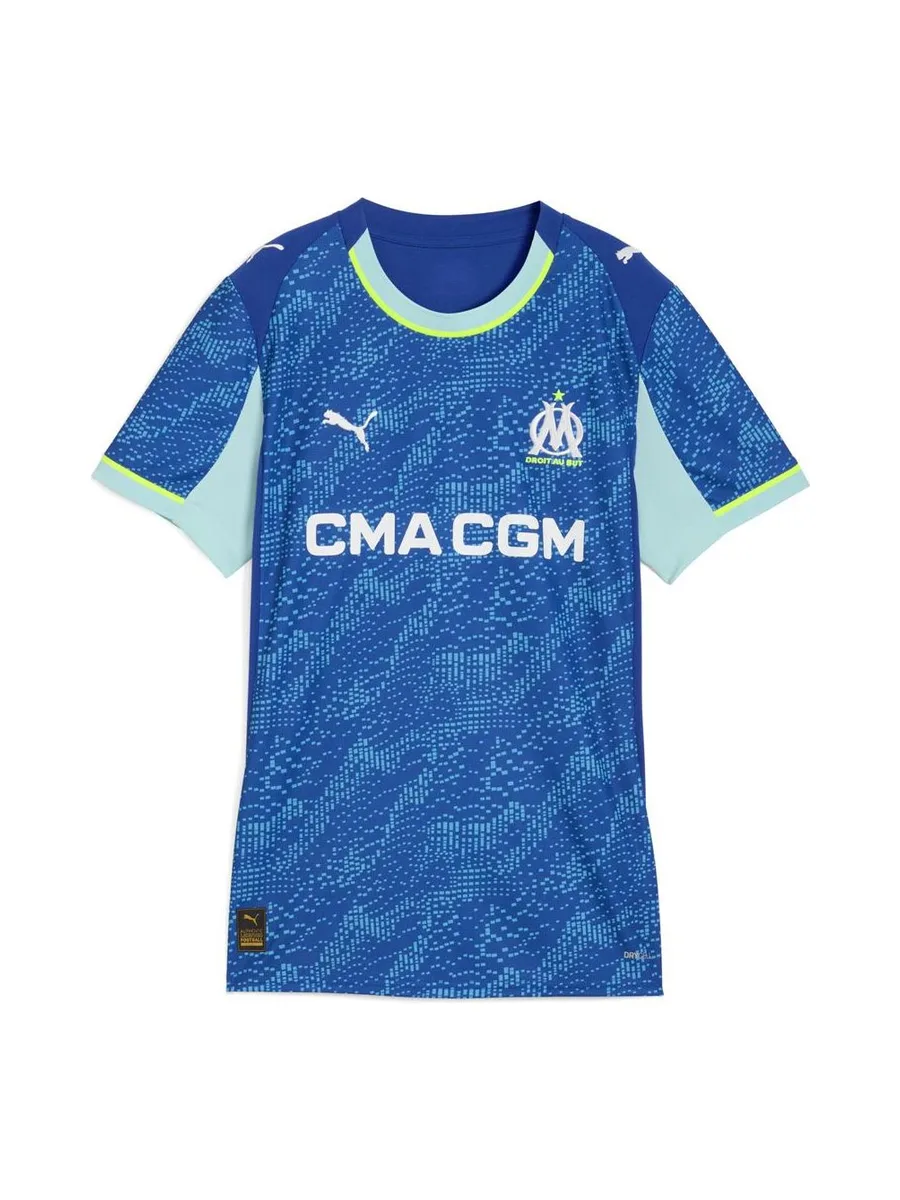 OM Maillot de Football Bleu/Turquoise/Jaune Homme Puma 25/26 2