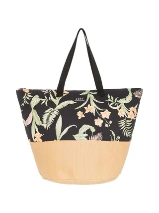 Sac à Main Noir à fleurs Femme Roxy Waikiki Life Kvj3 1