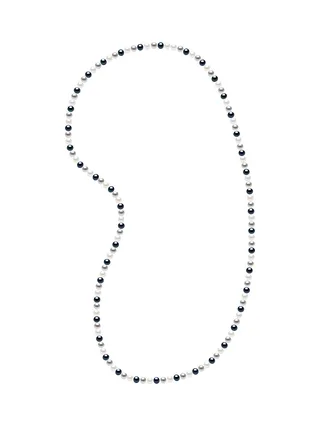 Sautoir Véritables Perles d'Eau Douce Baroques 6-7 mm — 80 cm 1