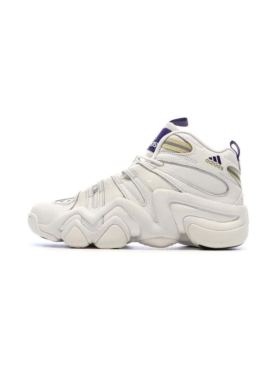 Chaussures de basketball Blanches/Violettes Homme Adidas Crazy 8 2