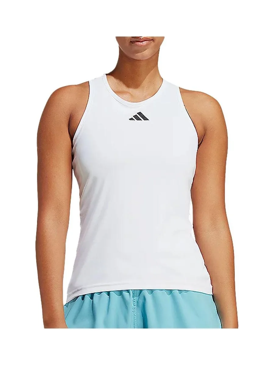Débardeur Blanc Femme Adidas Club 2