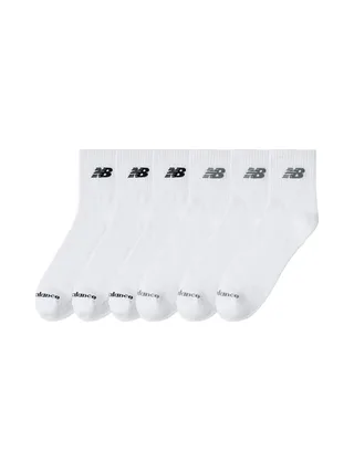x3 Paires de chaussettes Blanches/Noires Homme New Balance Lightweight 1