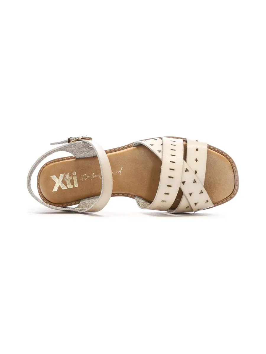 Sandales Blanc/Beige Femme Xti 143868 5