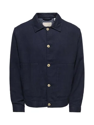 Veste Légère Marine Homme Only & Sons Structure 1