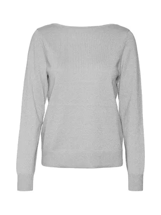 Pull Gris Clair Femme Vero Moda Happyglitter 2