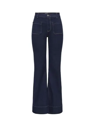 Jean Flared Bleu Foncé Only Cypress Rinse 1