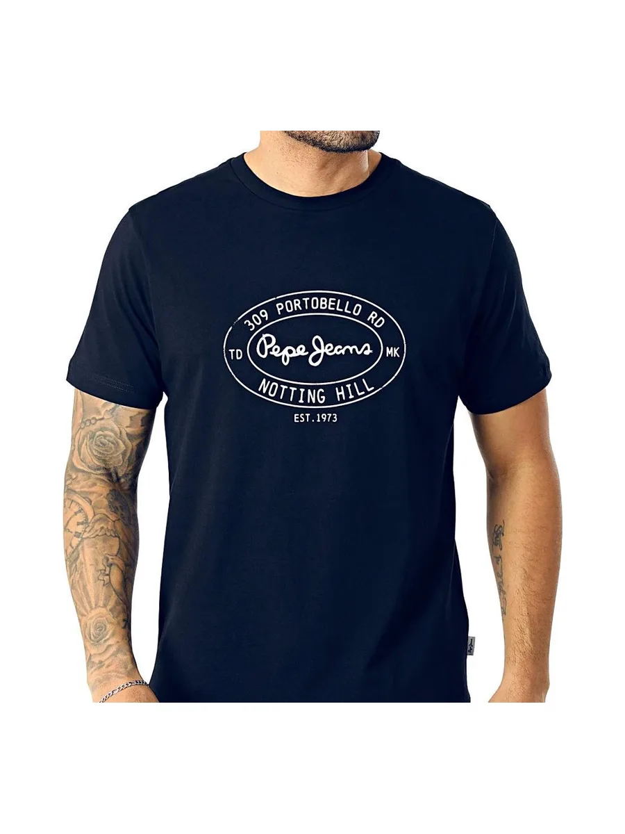 T-Shirt Marine Homme Pepe jeans Originals 2
