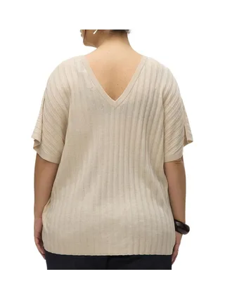 Pull Beige Femme Vero Moda Barbados 2