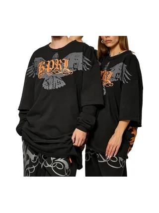 T-Shirt Noir Mixte Kaporal VORBOH 1