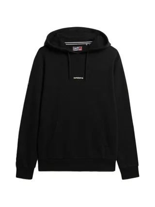 Sweat à Capuche Noir Homme Superdry Plain Hood 1