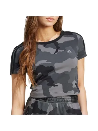 T-Shirt Noir Femme Adidas IX3705 1