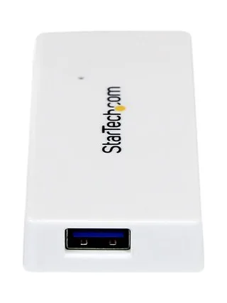 Portable 4 Port Mini USB 3.0 Hub - White 4