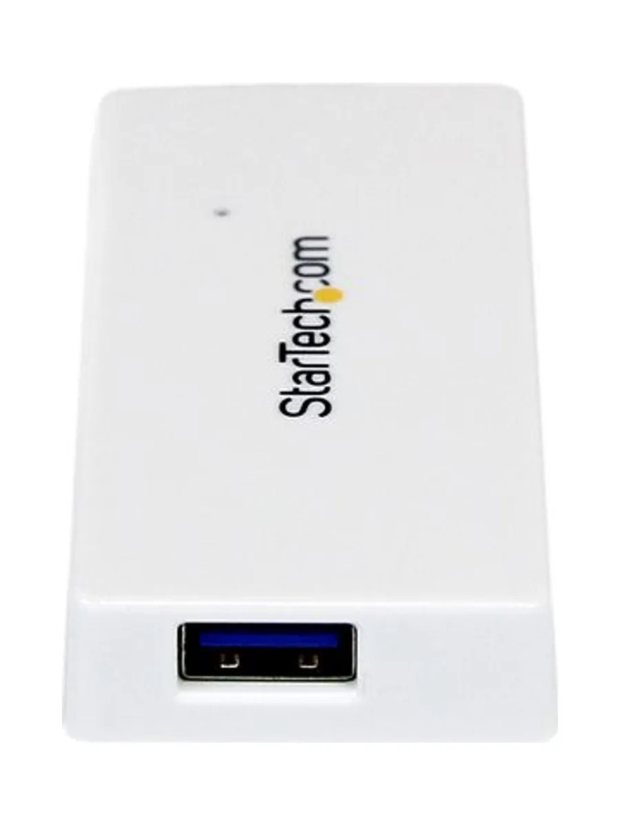 Portable 4 Port Mini USB 3.0 Hub - White 4