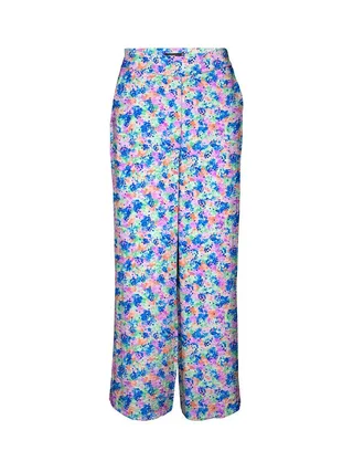 Pantalon fluide Bleu/Jaune/Orange Femme Vero Moda Lucy 2