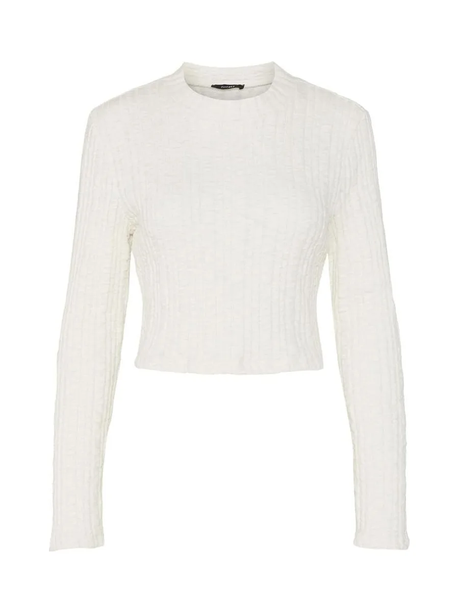 T-Shirt Beige Femme Pieces Luna 2