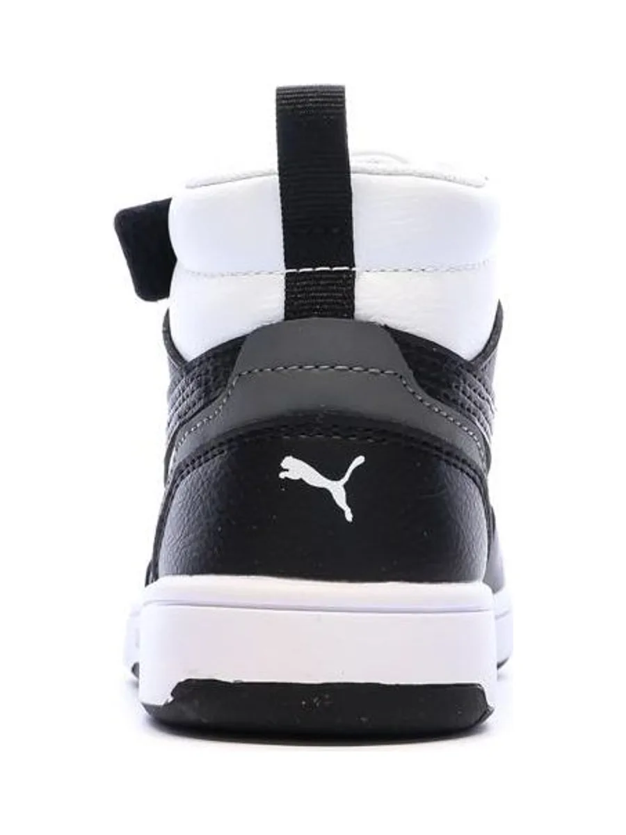 Baskets Blanc/Noires Garçon Puma Rebound 4