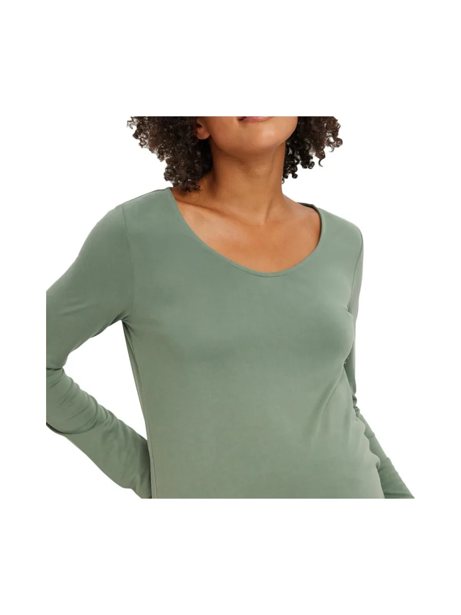 T-Shirt de Grossesse Vert Femme Vero Moda Marternity Filli 3