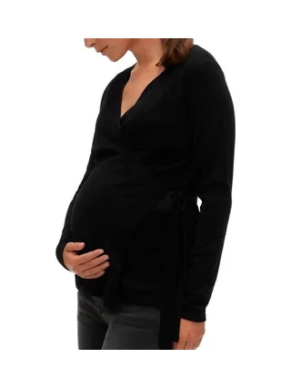 Pull de Grossesse Noir Femme Mamalicious Lena 1
