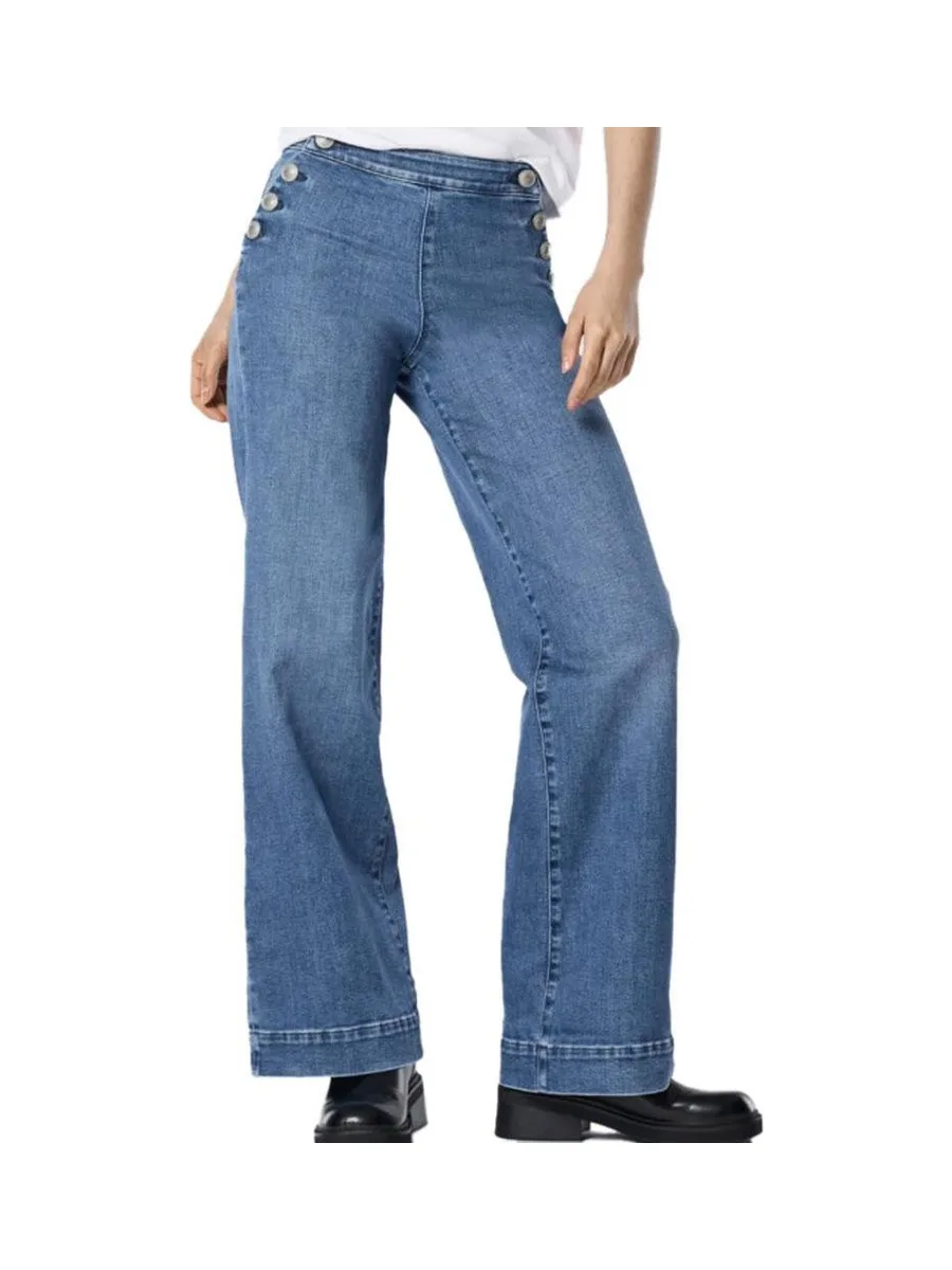 Jean Loose Bleu Moyen Femme Bleu Only Mollie 1