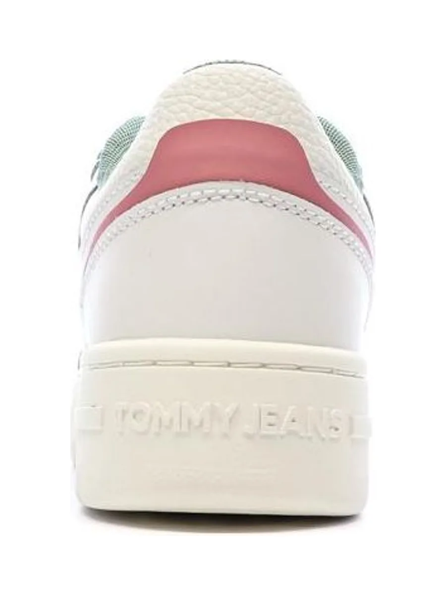 Baskets Blanches/Roses Femme Tommy Hilfiger Retro 4