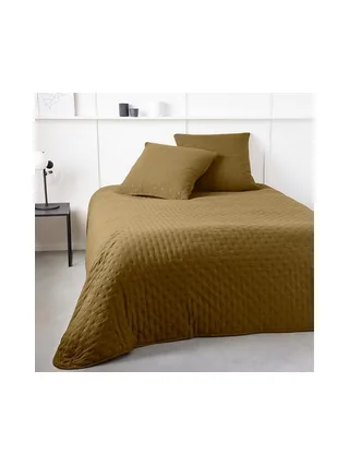 Couvre lit Ocre + 2 Taies D'oreiller Today 260x240cm 1