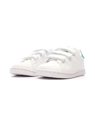 Baskets Blanches/Vertes Garçon/Fille Adidas Stan Smith 6