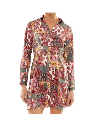 Robe Rouge à Motifs Femme Vero Moda Dita 1