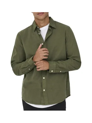 Chemise Kaki Homme Only & Sons Sotto 1