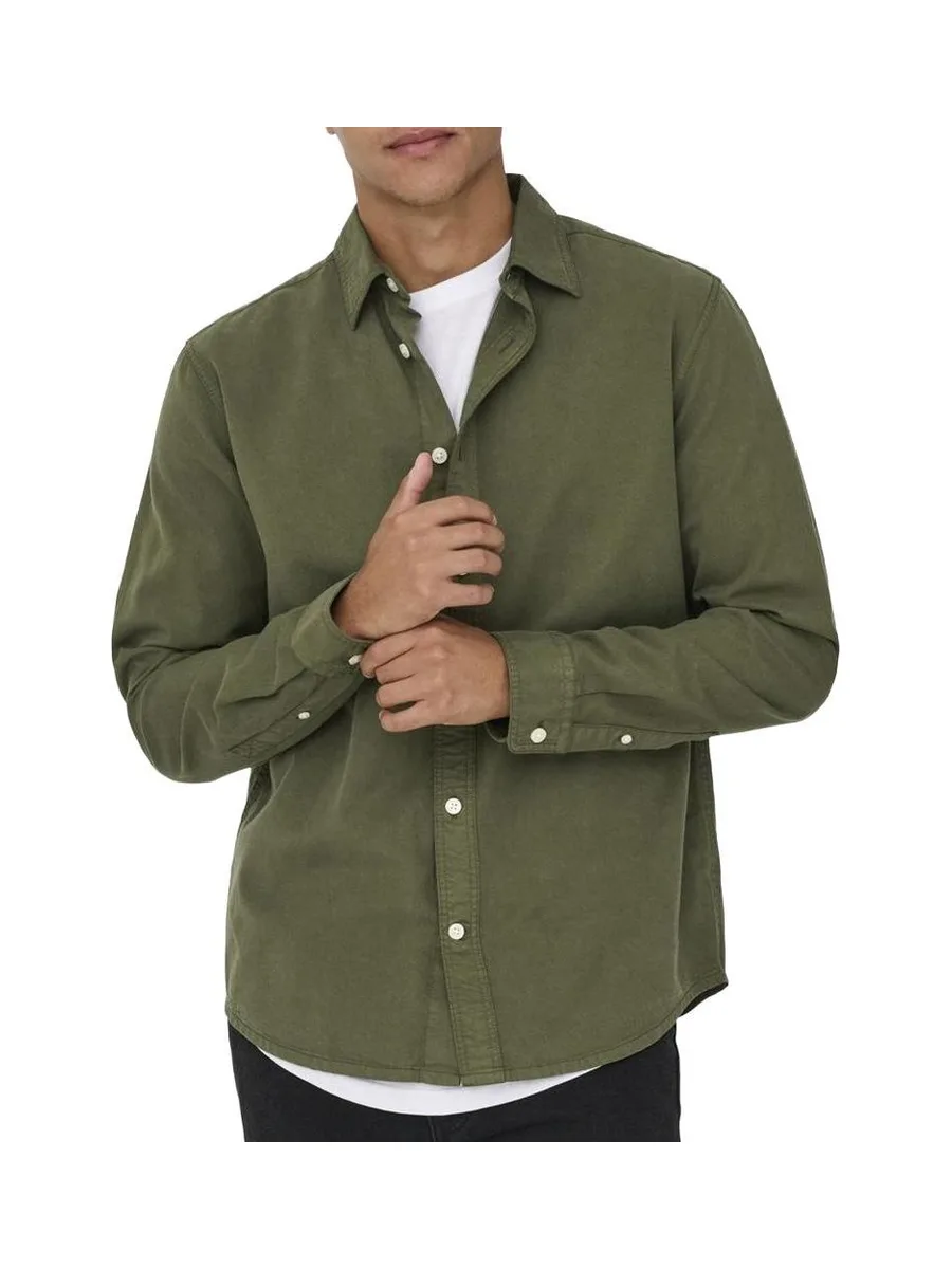 Chemise Kaki Homme Only & Sons Sotto 2