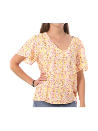 Top Imprimé Blanc/Jaune Femme Vero Moda Swf 1