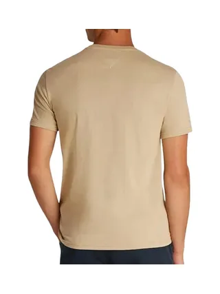 T-Shirt Marron Homme Tommy Hilfiger Slim Jersey 2