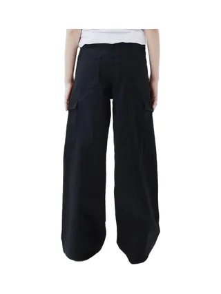 Pantalon en Toile Noir Fille Name it Wide Twill 2
