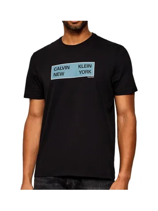 T-Shirt Noir Homme Calvin Klein Jeans Ckny LV04RD816G 1