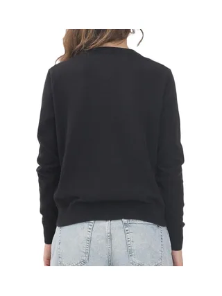 Pull Noir Femme Tommy Hilfiger Vneck 2