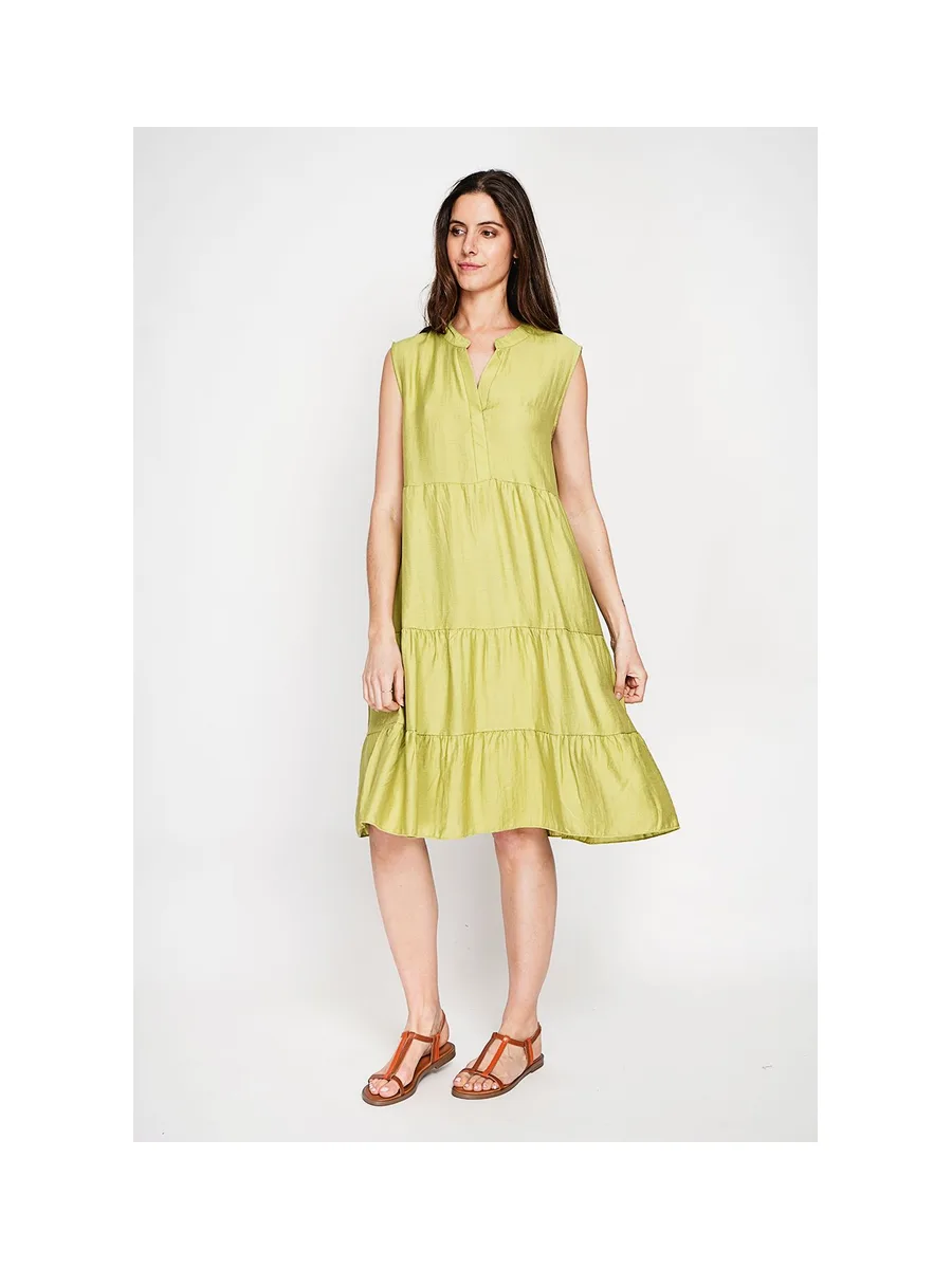 Robe col tunisien gaufrée à étages S/M 1