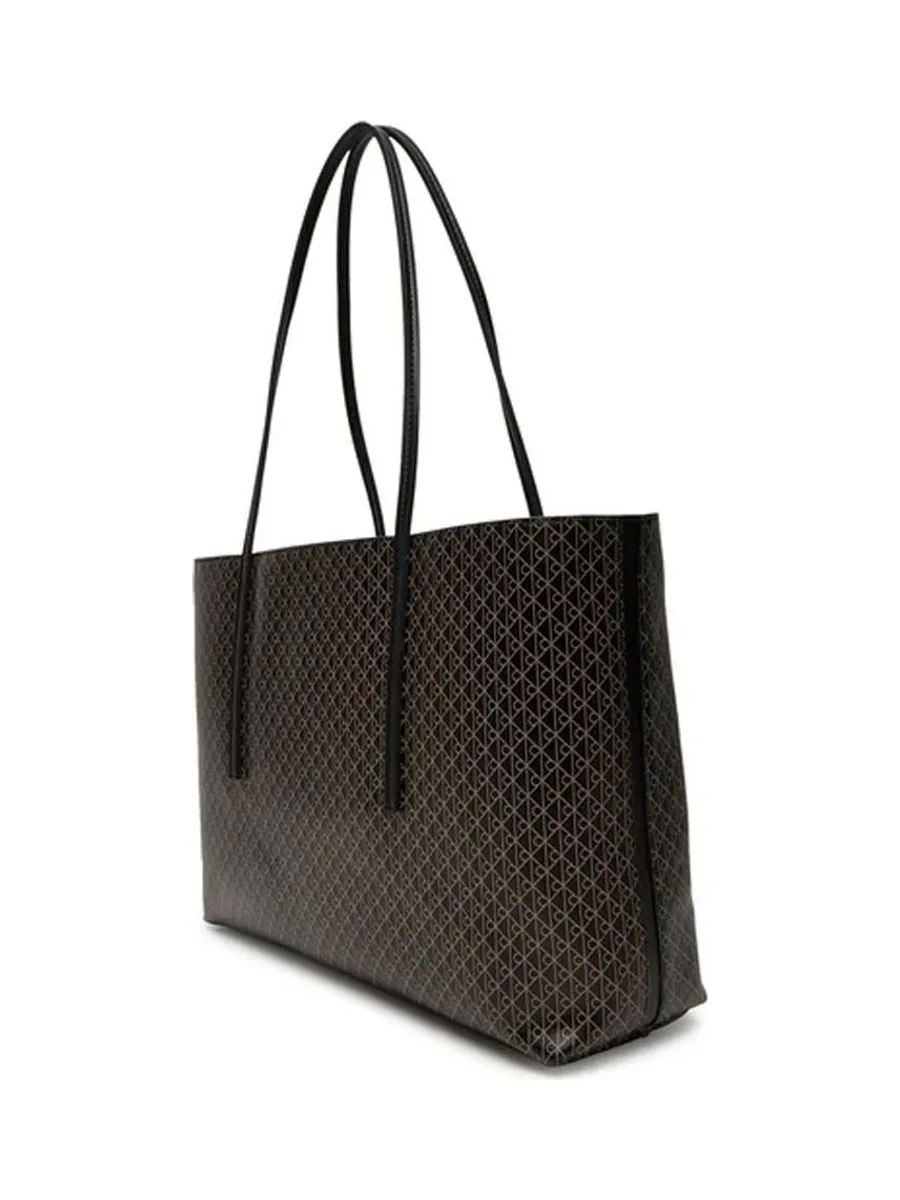 Sac Cabas Noir Femme Calvin Klein Jeans Emblem Aop Tote 3