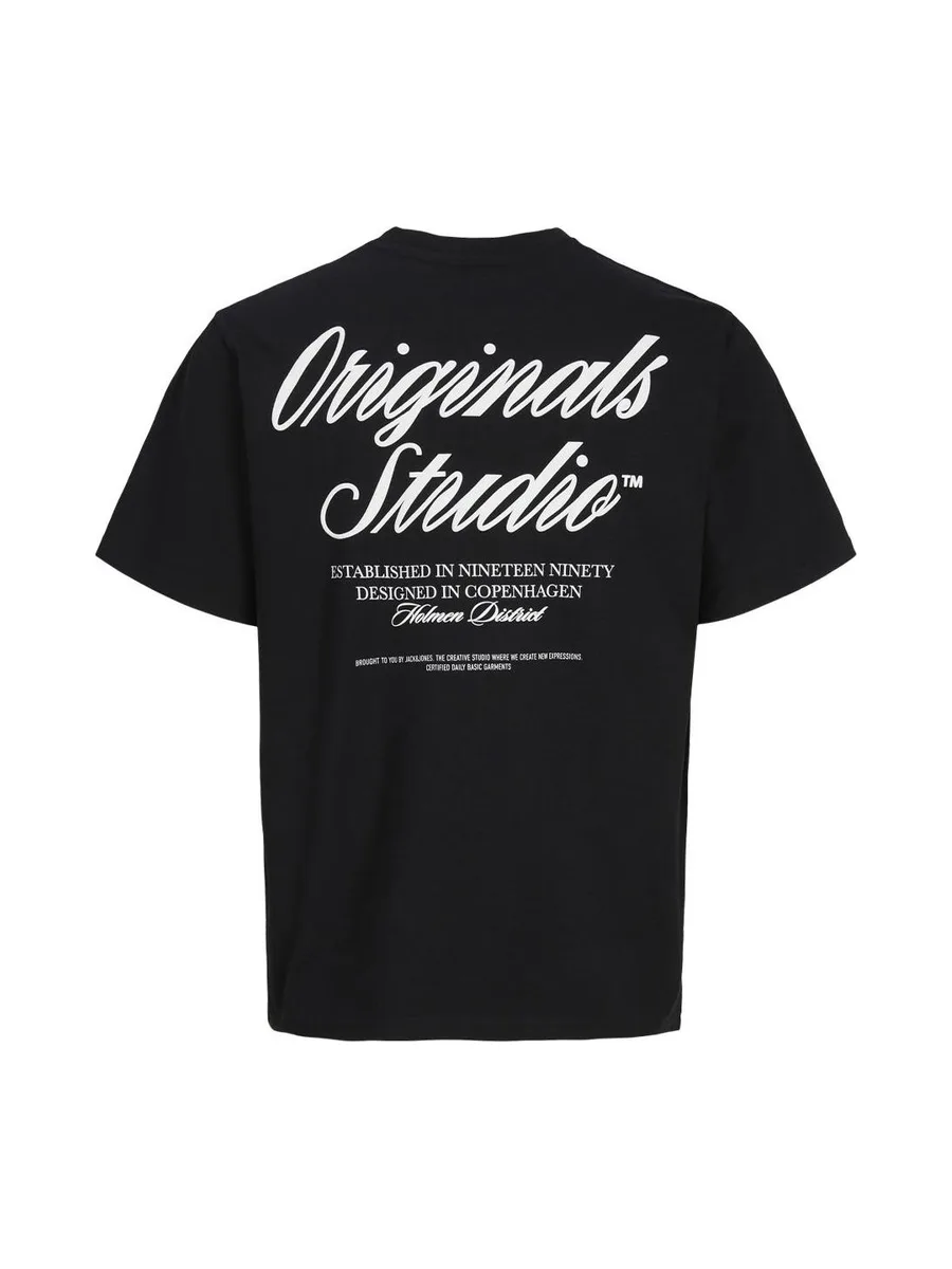 T-Shirt Noir Homme Jack & Jones Norrebro 3