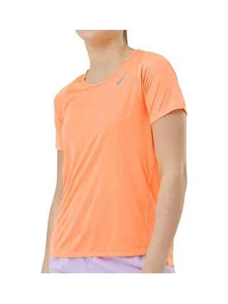 T-shirt Orange Fluo Femme Nike Race Top 1