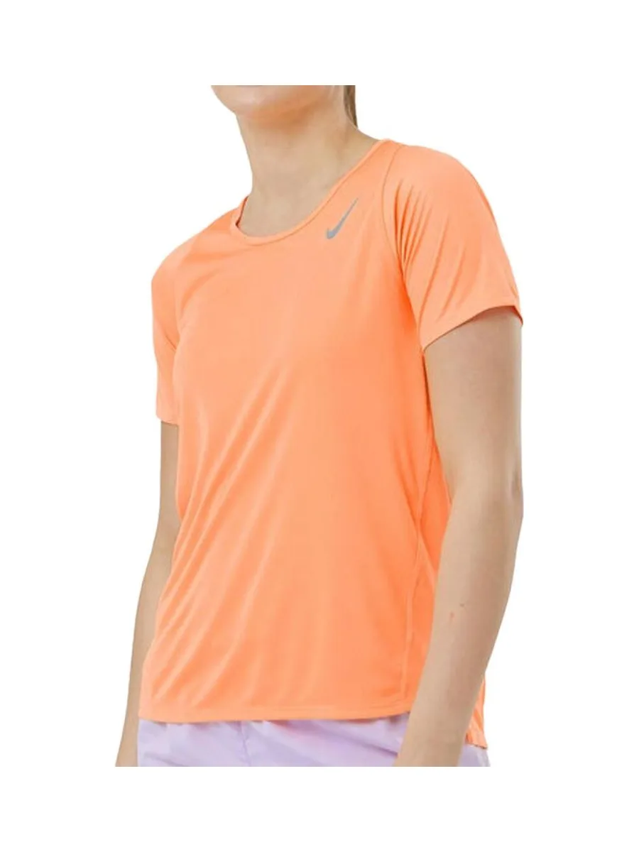 T-shirt Orange Fluo Femme Nike Race Top 2