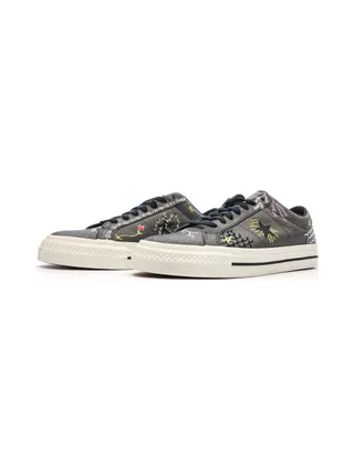 Baskets Noires loisirs Homme Converse One Star Pro A03666C 6