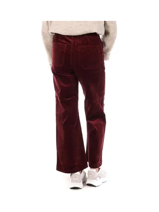 Pantalon en Velours Prune Femme Oraije Flare 2