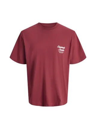 T-Shirt Rouge Homme Jack & Jones Norrebro 1
