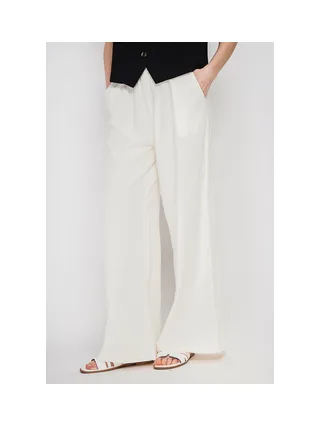 Pantalon large taille haute avec poches 5